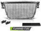 Preview: Upgrade Sportgrill / Kühlergrill für Audi A4 B8 (8K) 08-11 chrom in Wabendesign
